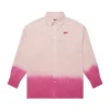 Camicia a quadri con effetto dip-dye