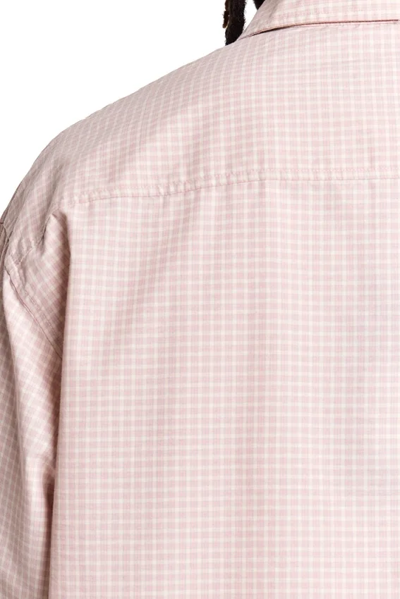 Camicia a quadri con effetto dip-dye