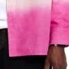 Camicia a quadri con effetto dip-dye