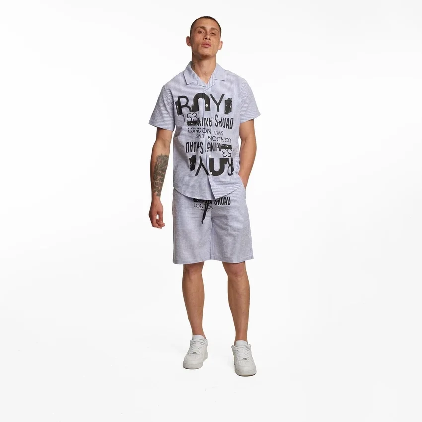 Camicia BOY Kr in seersucker