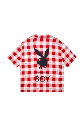Camicia da resort Playboy x BOY Gingham Bunny