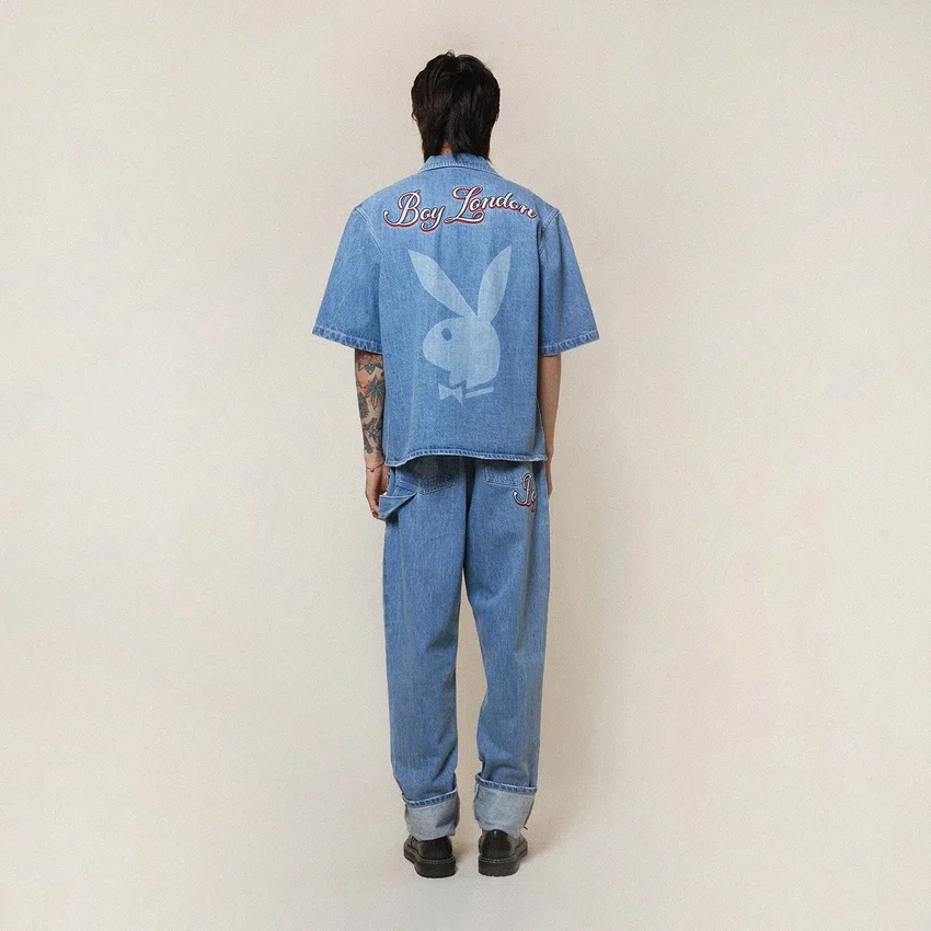 Camicia in denim Playboy x BOY Jumbo Bunny