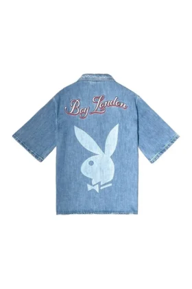 Camicia in denim Playboy x BOY Jumbo Bunny