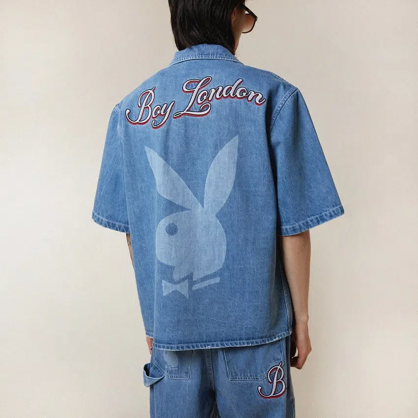 Camicia in denim Playboy x BOY Jumbo Bunny