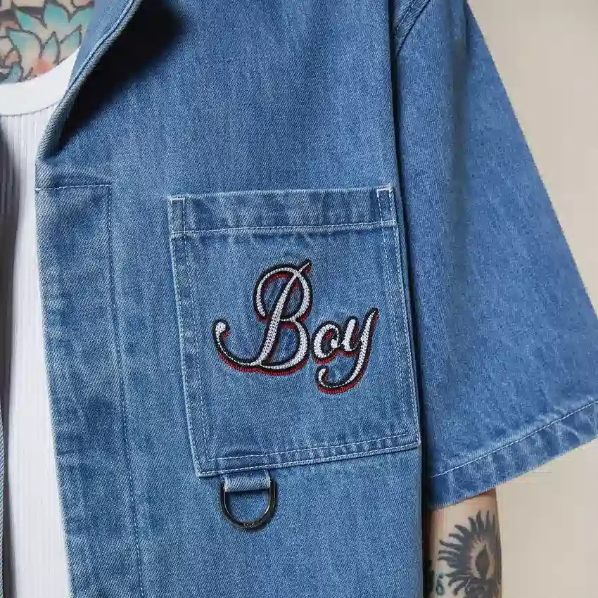 Camicia in denim Playboy x BOY Jumbo Bunny