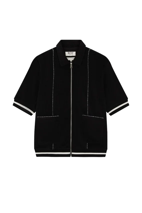 Camicia in spugna con zip