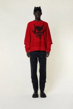 Felpa a maniche doppie Cheeky Devil