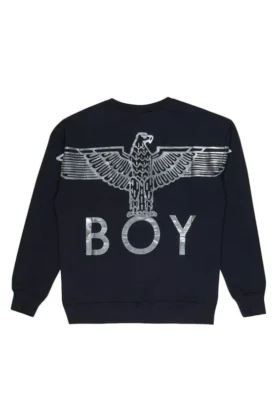 Felpa BOY Eagle con stampa sul retro