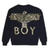 Felpa BOY Eagle con stampa sul retro