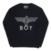 Felpa con applicazione BOY Eagle