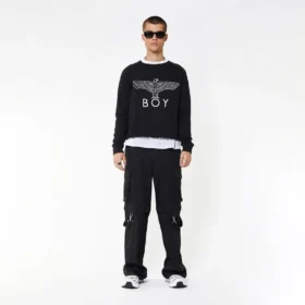 Felpa con applicazione BOY Eagle