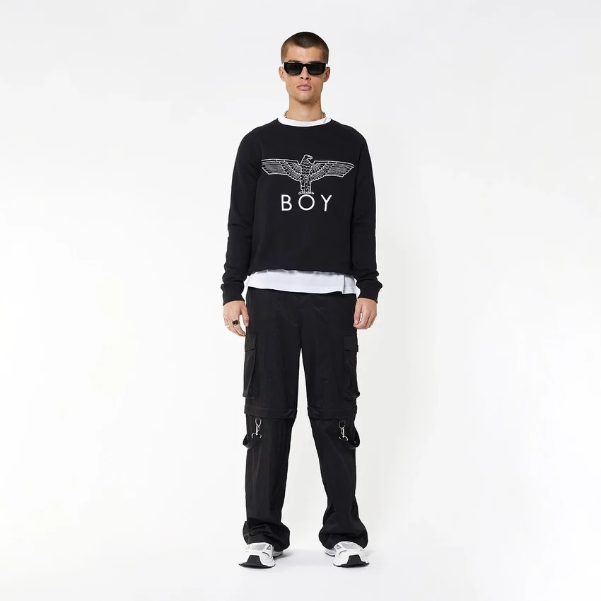 Felpa con applicazione BOY Eagle