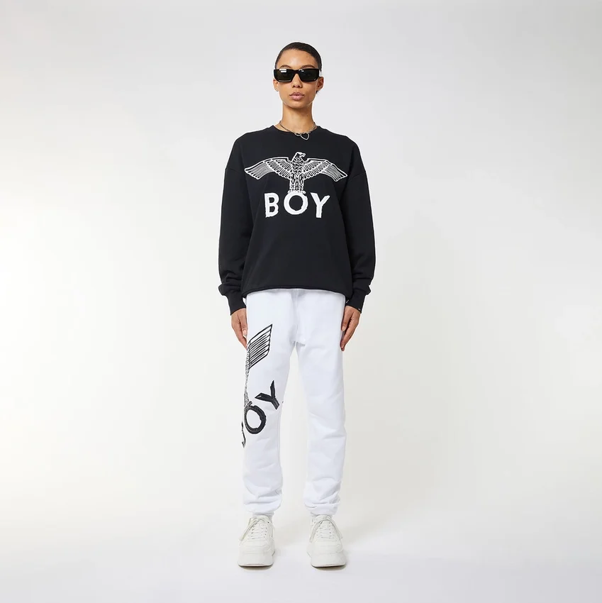 Felpa con applicazione BOY Eagle