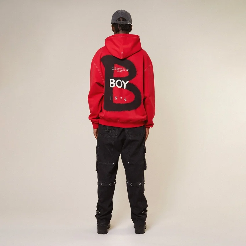 Felpa con cappuccio “B is for BOY”