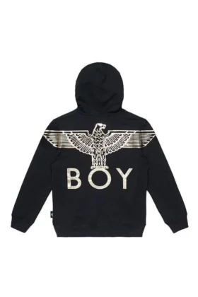 Felpa con cappuccio per bambini BOY Eagle con stampa sul retro