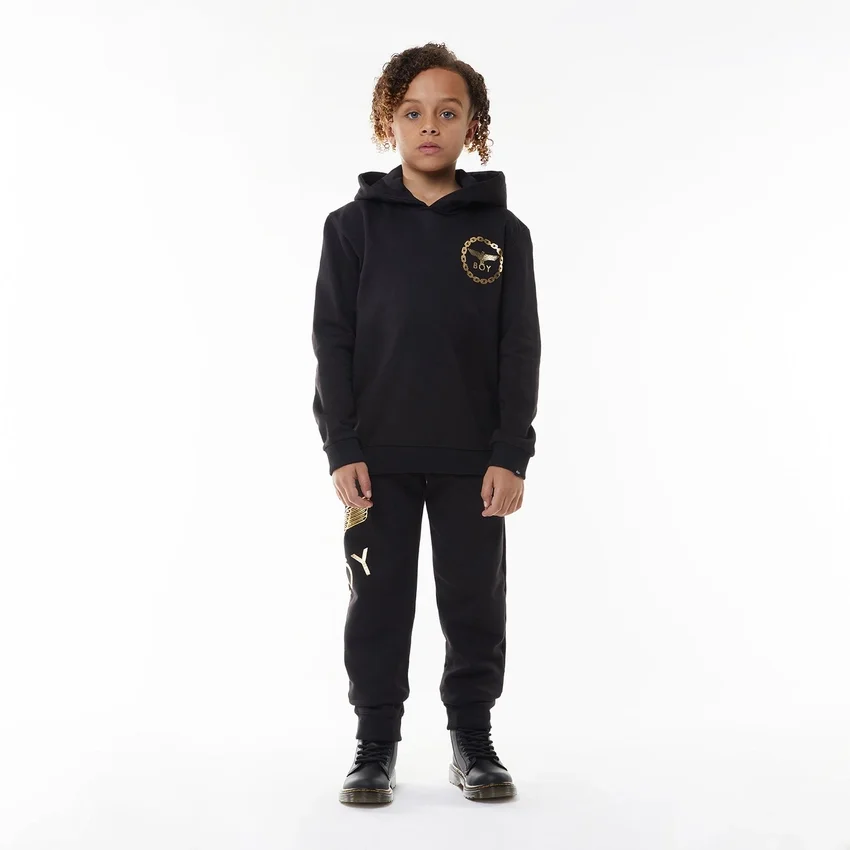Felpa con cappuccio per bambini BOY Eagle con stampa sul retro