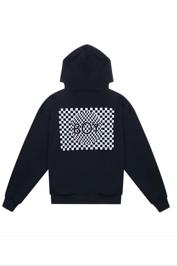 Felpa con cappuccio Playboy x BOY Checkerboard Vortex