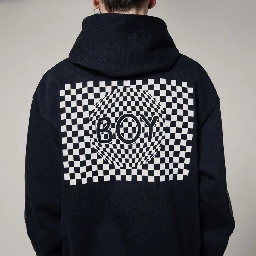 Felpa con cappuccio Playboy x BOY Checkerboard Vortex