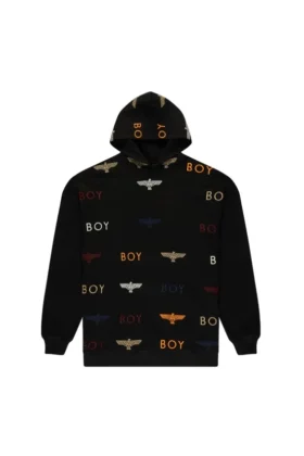 Felpa con cappuccio ricamata Boy Mania