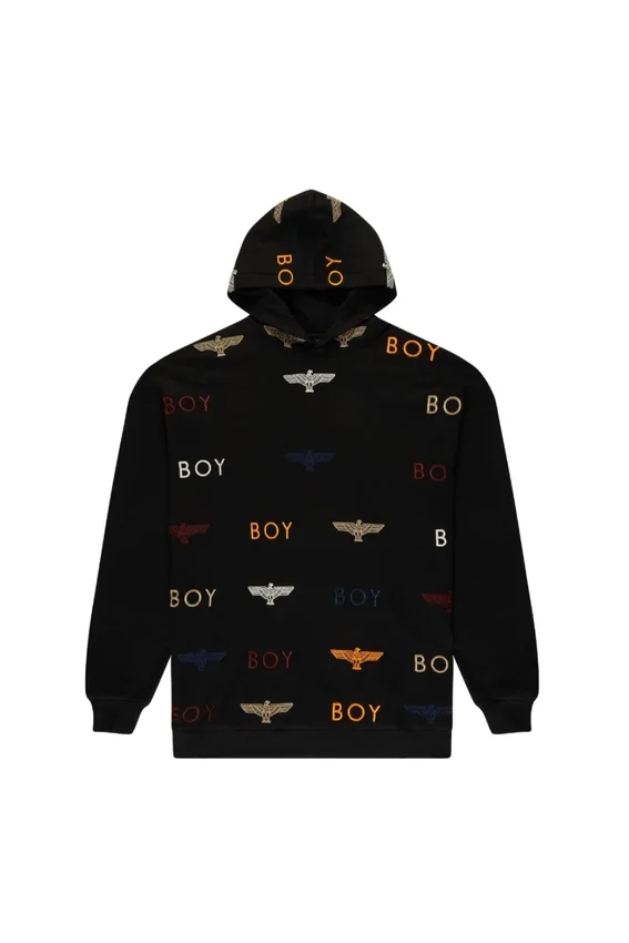 Felpa con cappuccio ricamata Boy Mania