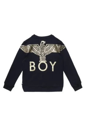 Felpa per bambini BOY con stampa Eagle sul retro
