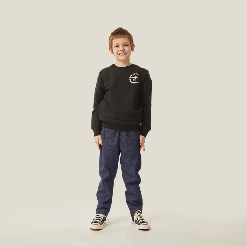 Felpa per bambini BOY con stampa Eagle sul retro