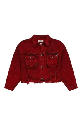 Giacca trucker in denim dal taglio squadrato Future Boy