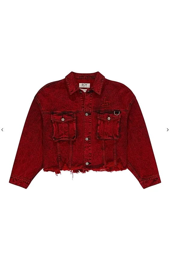 Giacca trucker in denim dal taglio squadrato Future Boy