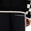 Maglia con maniche a scacchi