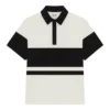 Maglia da rugby a maniche corte con strisce effetto consumato in pantaloncini