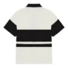 Maglia da rugby a maniche corte con strisce effetto consumato in pantaloncini