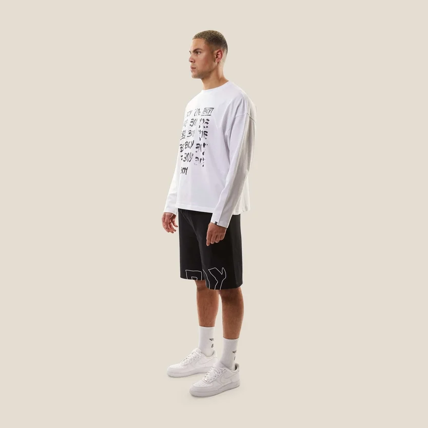 Maglietta a maniche lunghe con grafica BOY Repeat