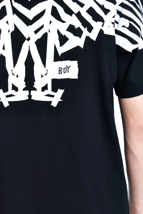 Maglietta BOY Tape con stampa aquila sul retro