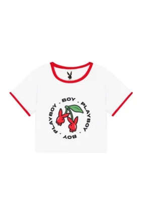 Maglietta Playboy x BOY Double Cherry Ringer T-shirt