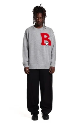 Maglione lavorato a maglia “B is for BOY”