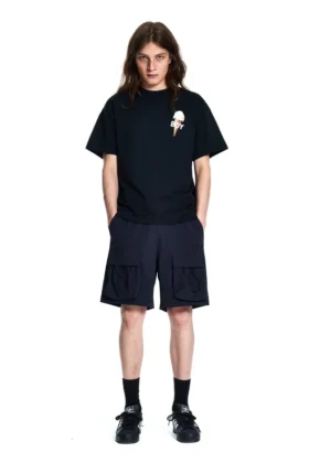 Pantaloncini cargo in nylon