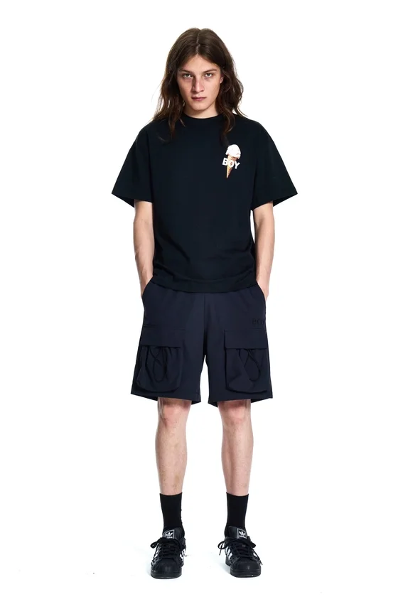 Pantaloncini cargo in nylon