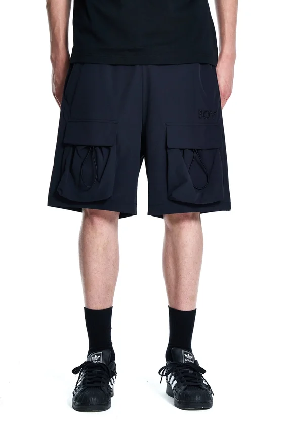 Pantaloncini cargo in nylon