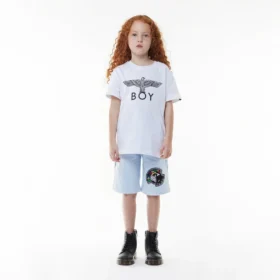Pantaloncini con badge per bambini