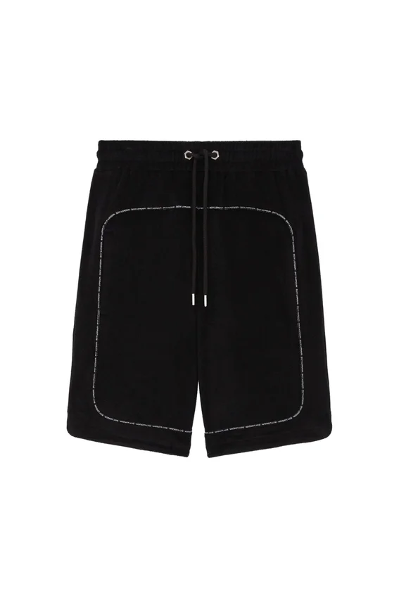 Pantaloncini in spugna con cerniera