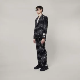 Pantaloni a righe sottili Playboy x BOY Bunny