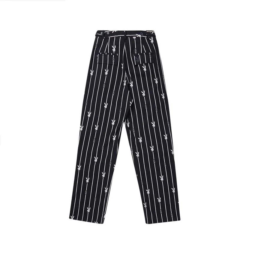 Pantaloni a righe sottili Playboy x BOY Bunny