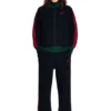 Giacca da tuta nera Crochet