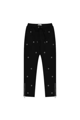 Pantaloni da tuta con occhielli multipli