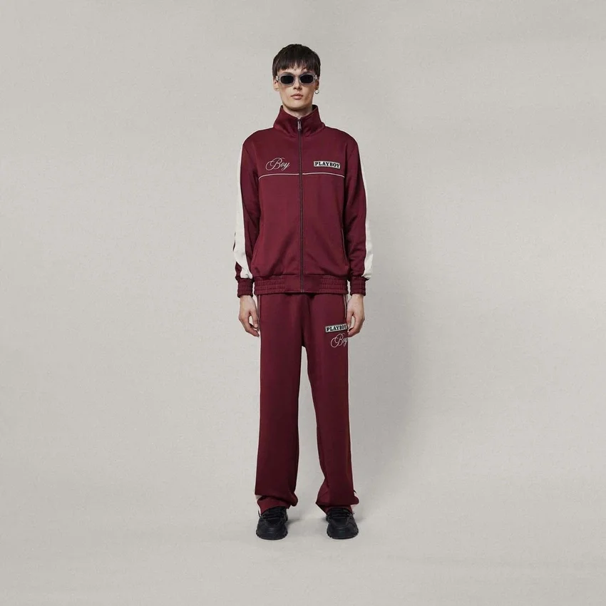 Pantaloni da tuta in nylon a gamba larga Playboy x BOY