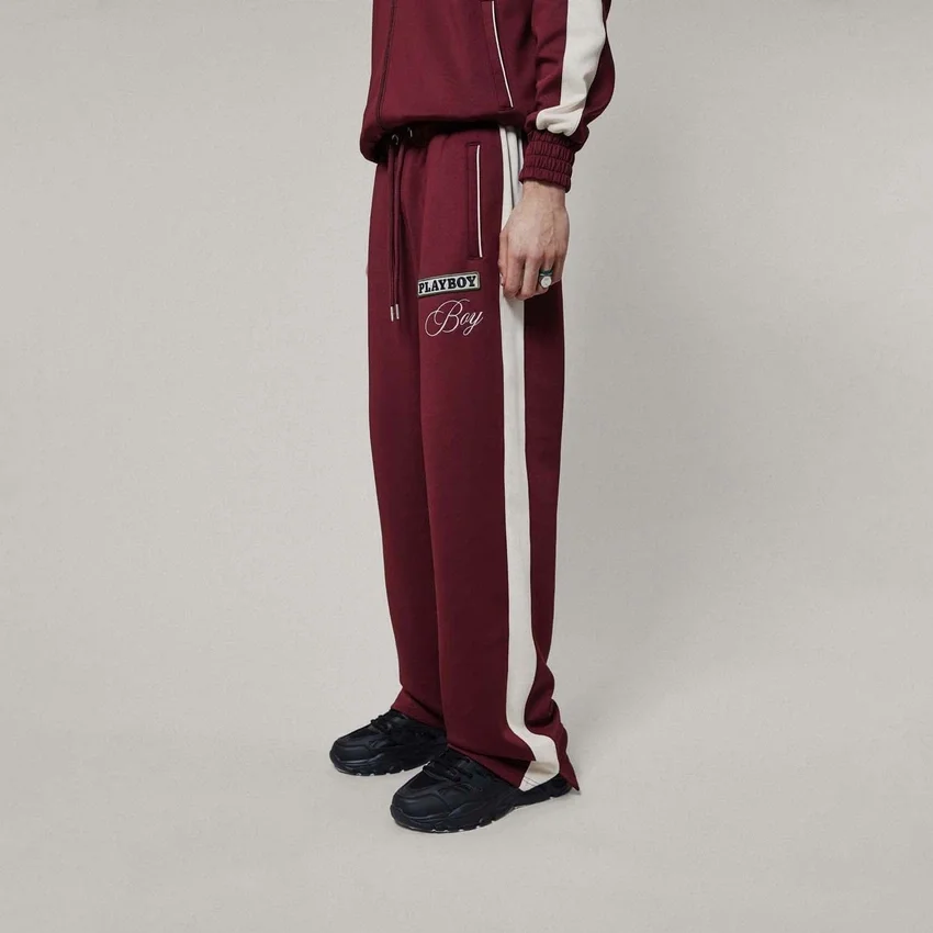 Pantaloni da tuta in nylon a gamba larga Playboy x BOY