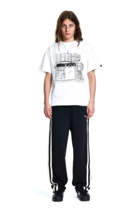 Pantaloni Joggers a righe