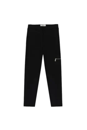 Pantaloni su misura in jersey con zip