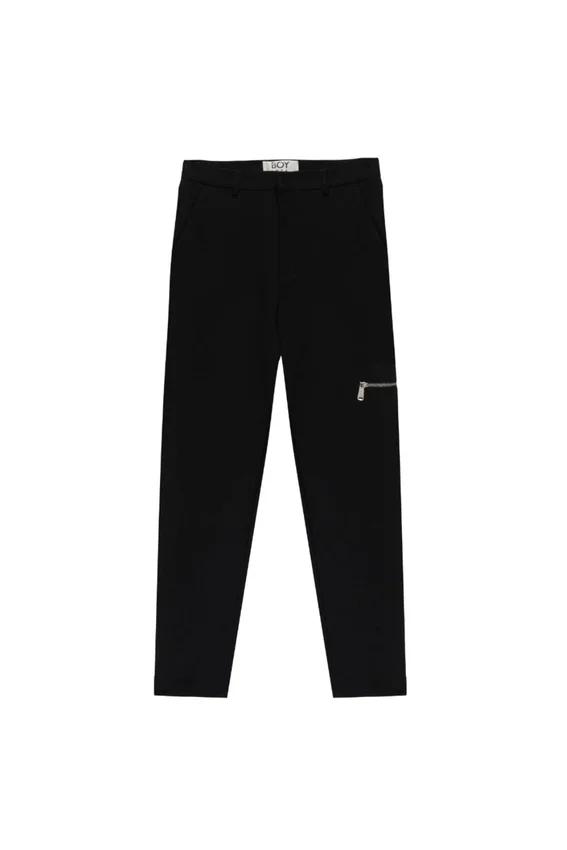 Pantaloni su misura in jersey con zip