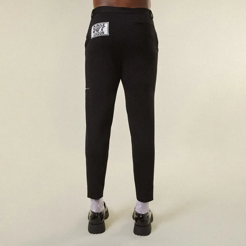 Pantaloni su misura in jersey con zip